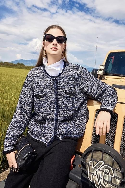 ANSUABEL 气质小香针织上衣 19592 商品图0