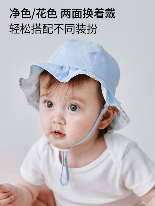 【云优选】BUBBLE TREE儿童防晒帽夏防紫外线宝宝遮阳渔夫帽男孩女童太阳帽3-12M 商品图4