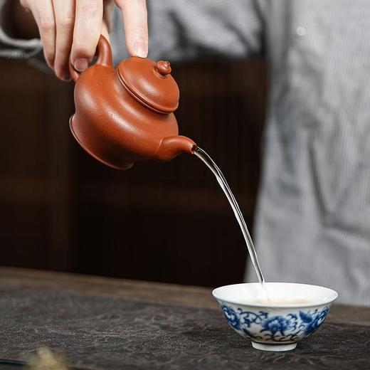 「宫灯」小煤窑生砂生料朱泥    140cc    作者 李法娣 宜兴紫砂 商品图5