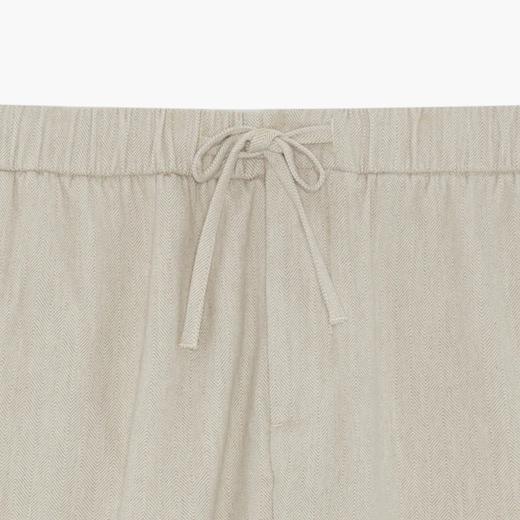 Frescobol Carioca - Oscar Slim Fit Drawstring Trouser - Stone Beige - 男装 - 长裤 - 米黄色 商品图4