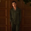 2F【Fandecie芬狄诗】IS LOVE系列男士长袖长裤睡衣色丁面料家居服套装 商品缩略图4