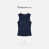 COCO ZONE 刘一一 100绵羊毛早春无袖显瘦打底背心CD2A0557 商品缩略图1