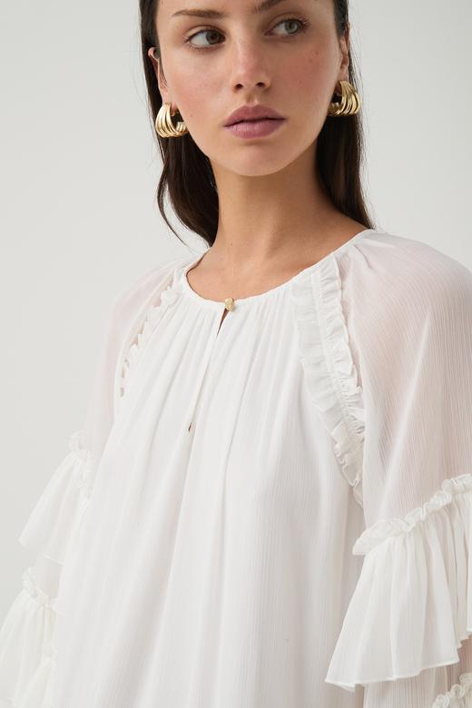 Aje - Mina Mini Dress - Ivory - 女装 - 连身裙 - 象牙白 商品图5