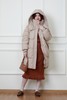 HAYES 杏色韩版百搭中长款羽绒服 19711 商品缩略图1