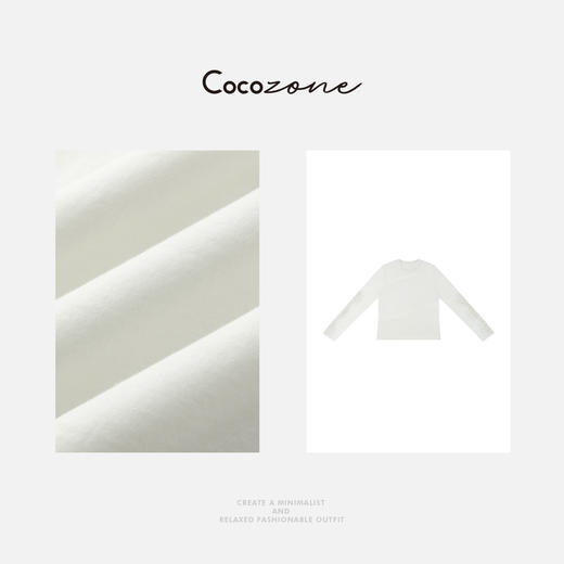 COCO ZONE 刘一一2025春季新款时尚蕾丝钩花长袖T恤CD1A0548 商品图2