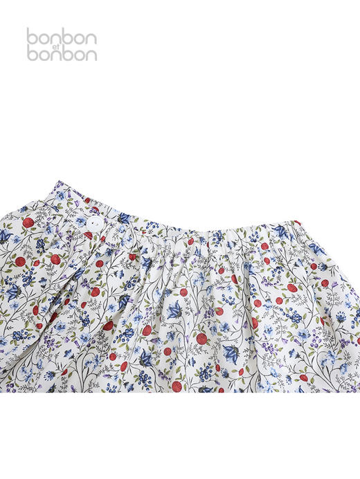 复古碎花鱼尾半裙 商品图2