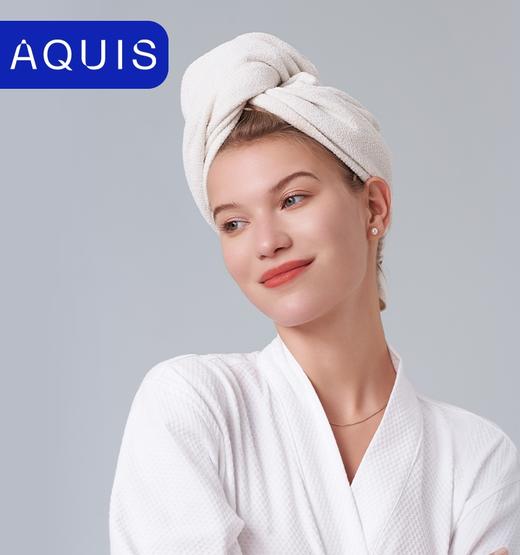 品牌直发 AQUIS Flip™Lisse 科技纤维干发帽 30x74cm 雪梨白 商品图1