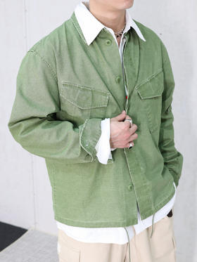 KENZO | 橄榄绿工装衬衫夹克