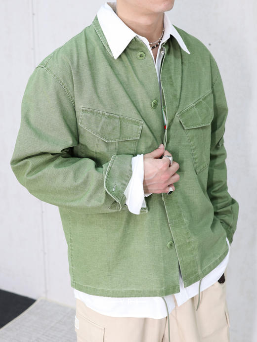 KENZO | 橄榄绿工装衬衫夹克 商品图0