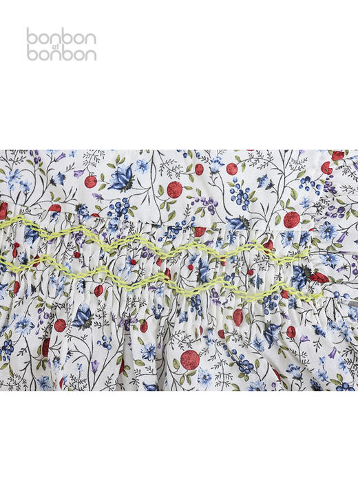 复古打揽小飞袖连衣裙 商品图3