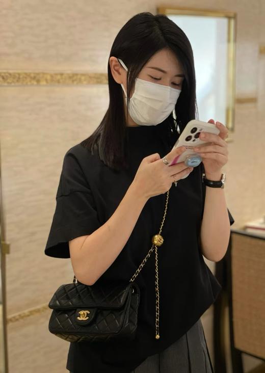 代工厂现货绵羊皮金球方胖子大mini链条百搭包 商品图5