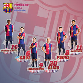 【官方正版】巴塞罗那俱乐部丨巴萨球员肖像立牌足球迷桌面摆件
