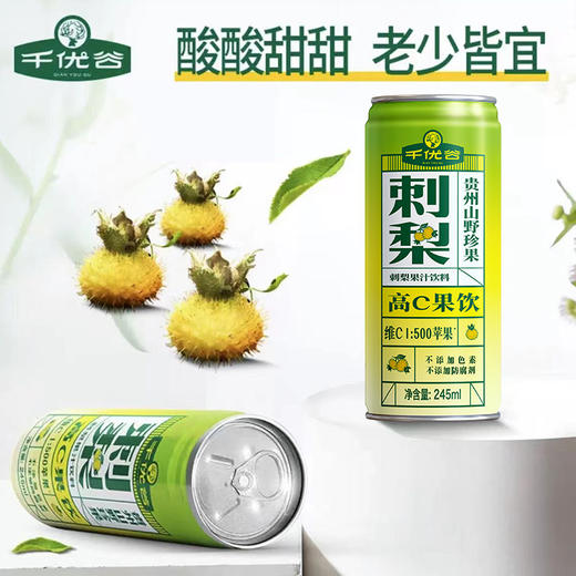 千优谷刺梨高C果汁饮料  245ML*12罐 商品图6