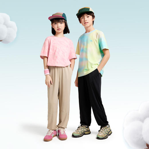 男女童圆领SORONA短袖T恤夏季新款安奈儿童装EM521036 商品图2