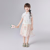 笛莎Deesha 童装女童套装2025夏新款女童国风粉金复古气质优雅裙套装 商品缩略图2