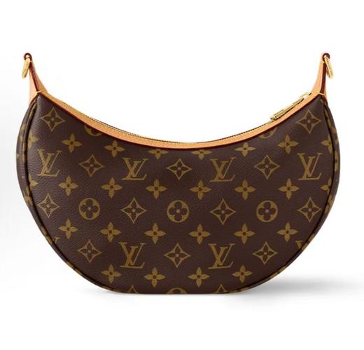 驴家 Looping 可拆卸可调节肩带 Monogram 涂层帆布 单肩斜挎手提包 女款 棕色（CB） 商品图2