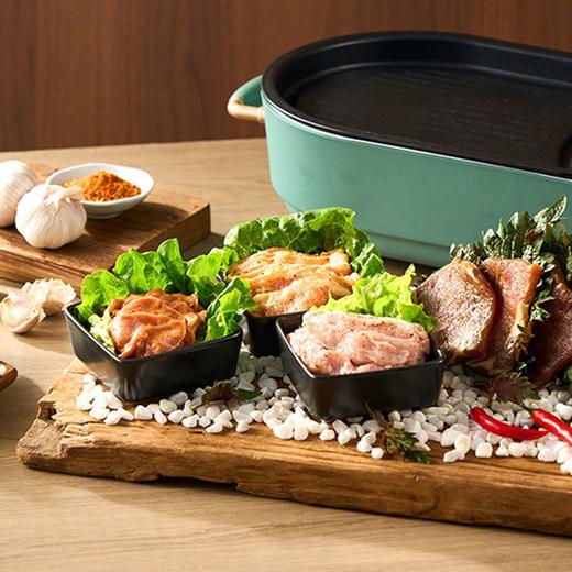 【南京提货券赠品专用】苏食韩式香辣烧烤猪肉四宫格_420g 商品图1