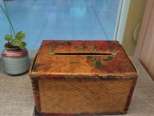 DM36祥云大/小 缎面印花纸巾盒 商品图0