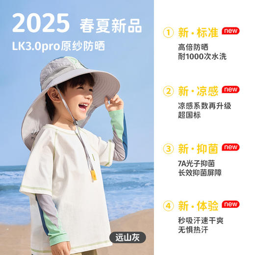 【前后大帽檐，原纱防晒帽】Lemonkid柠檬宝宝原纱防晒帽 女童男孩2025新款 沙滩海边宝宝太阳儿童遮阳帽-QQ 商品图8