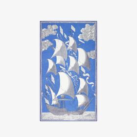 北京仓｜Inoui Editions-BLEU-帆船 牛仔蓝 围巾［法国设计师］