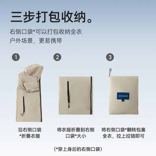 十如仕防晒衣户外皮肤衣宽松防晒休闲连帽薄款夏季轻薄春夏-OW18 商品图11