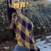 BUR*E**Y/巴*莉 Argyle 女绵羊毛菱形格流苏徽标圆领长袖套头毛衣 商品缩略图2