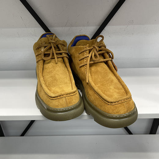 BUR*E**Y/巴*莉 Creeper Mid 男士时尚休闲绒面革中帮系带休闲鞋 商品图1