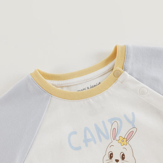 【凉感】马克珍妮女宝宝甜心小兔连体衣 婴儿爬服夏装新款550768 商品图2
