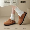 ZHR则则2025春季新款厚底勃肯鞋真皮包头拖鞋女外穿一脚蹬ins百搭 商品缩略图7
