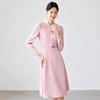 IWY/粉色小香风西装裙春季新款花边领连衣裙时尚气质通勤主持人上镜装25Q690 商品缩略图3