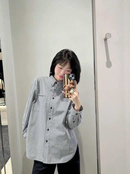 【高品质私服】【MC长绒棉条纹衬衫】质地干爽厚实，上身骨感线条分明G1200-CC【无标出货 介意慎拍】 商品图12