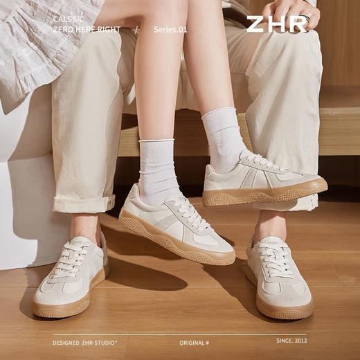 ZHR则则复古德训鞋女2025春季男女同款板鞋透气舒适运动休闲女鞋 商品图8