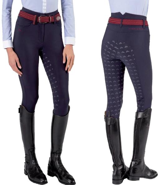 马裤意大利同款高腰四季耐磨防滑透气弹力马术运动裤女成人盛装舞步全胶马裤PDRESS系列QS 商品图0