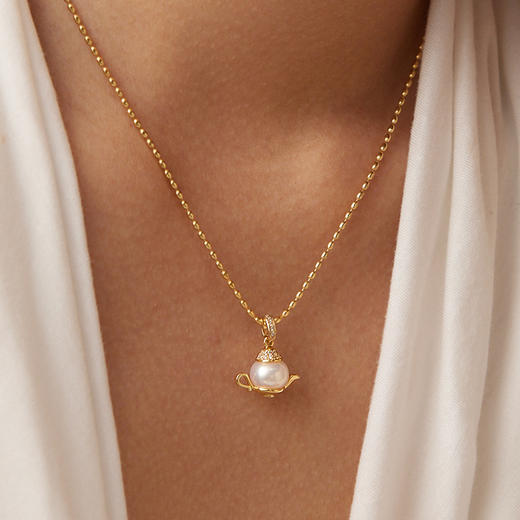 Manreya玛芮雅“把把壶”魔法转运淡水珍珠项链 商品图5