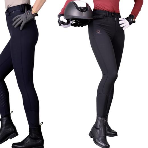专业骑马裤马术装备女款薄款三防硅胶防水防油防尘高腰四季白色马术马裤mk021QS 商品图1