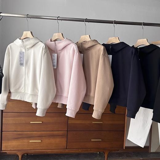 U家卫衣！线下249！2025新款快干休闲连帽外套长袖宽松运动卫衣开衫上衣夹克女款！ 商品图0