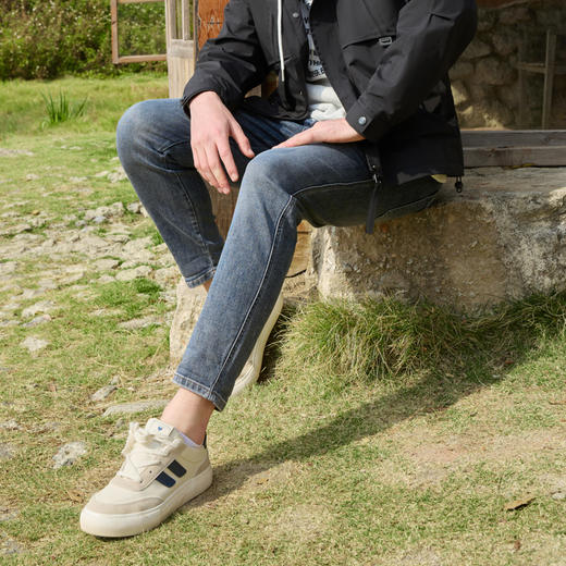 半身缘男裤 春季时尚休闲水洗半松紧腰牛仔裤251101P10103648 商品图2