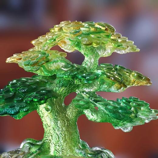 【样品特惠5折，仅1件，无货退款】琉璃发财树摇钱树摆件基业常青居家客厅公司前台桌面摆放开业送礼福缘琉璃-基业长青 商品图2
