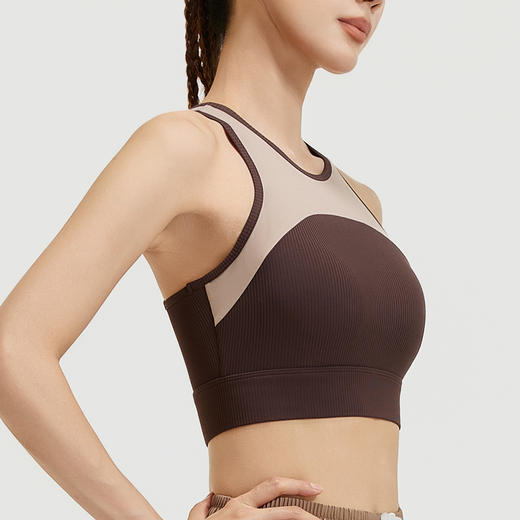 跃牌【瑜堂系列】新款工字背心式运动文胸无钢圈固定肩带瑜伽健身运动内衣JYMN124 商品图1