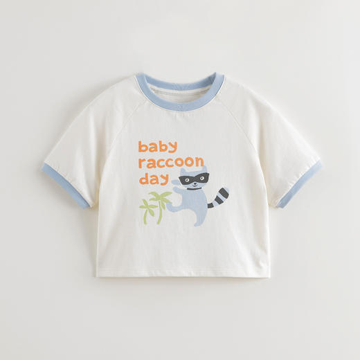 马克珍妮男童涂鸦动物亲肤短袖T恤 宝宝上衣2025年夏装新款550807 商品图2