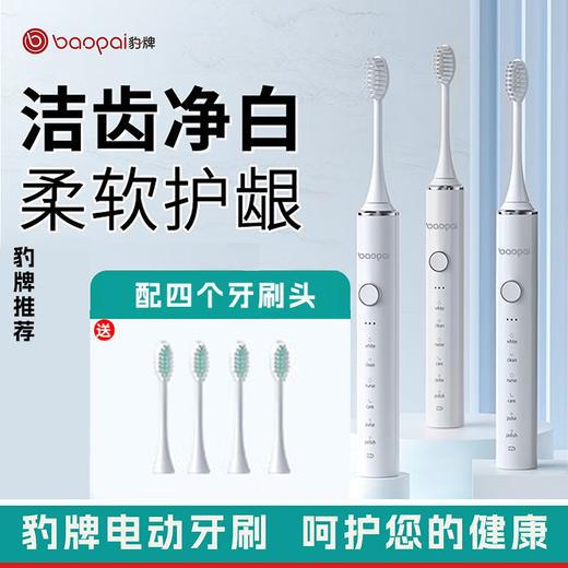 豹牌BP-T12个护套装（颈椎按摩仪+电动牙刷）配4个刷头 按摩仪低频脉冲 商品图3