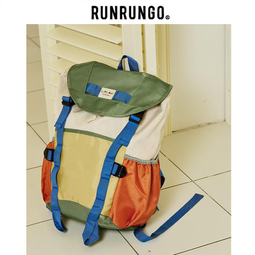runrungo【趣看世界】翻盖抽绳登山包 商品图2