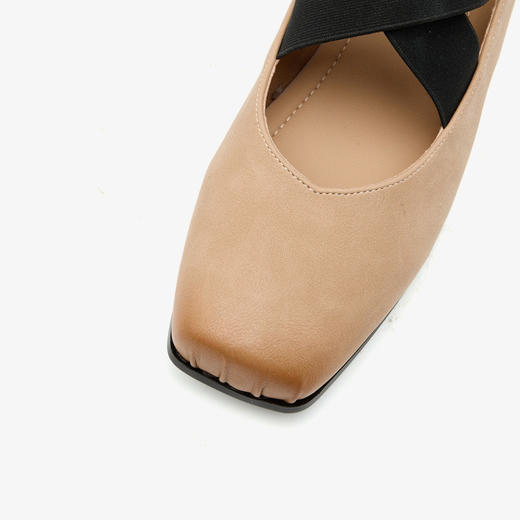 西遇平底芭蕾鞋女新款春夏复古配裙子新中式玛丽珍鞋低跟单鞋V0556509 商品图5