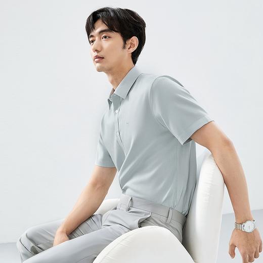 【DP免烫】柒牌短袖衬衫男士2025夏季新品上班商务休闲易打理衬衣128A71800 商品图1