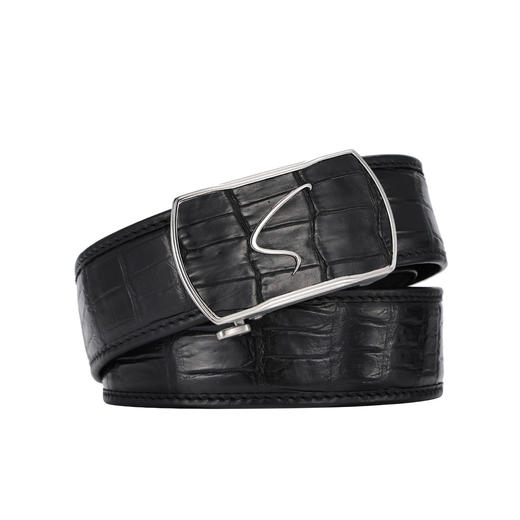 6942199079426120 沙驰satchi 【珍稀原生态】男鳄鱼肚皮带内穿腰带奢华礼盒礼品袋【节日礼物】-120cm 商品图3