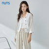 NUTS夏季新品时尚优雅纯色气质百搭长袖衬衫女326013383 商品缩略图0
