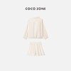 COCO ZONE 不对称翻领扣长袖冲锋衣抽绳松紧腰短裤 23C18426 商品缩略图1