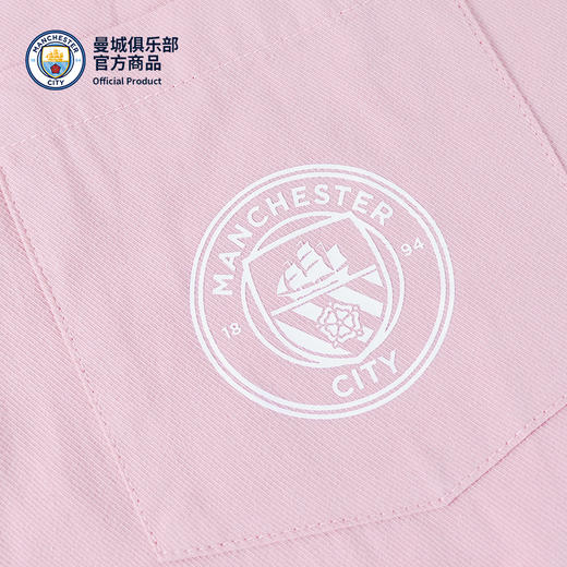 【官方正版】曼城俱乐部 | 春夏户外休闲粉色休闲衬衫外套球迷穿搭 商品图2