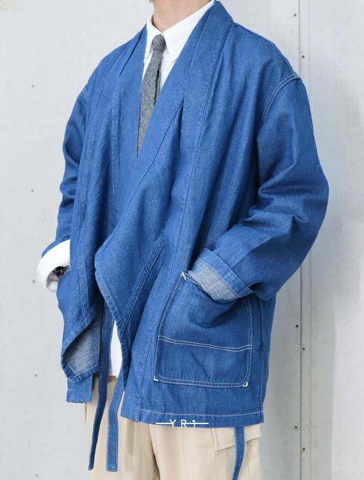 KENZO | 亚麻牛仔和服夹克 商品图5