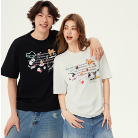 YKYB黄子韬全棉舒适透气耐穿可爱萌宠图案上衣Y52NDT003